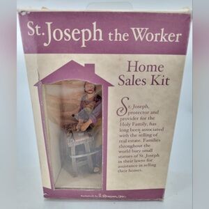St.Joseph The Worker Figurine Home Sales Kit By Roman Inc. Helps Sell Home